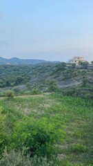 Obraz premium view of houses in mountains
