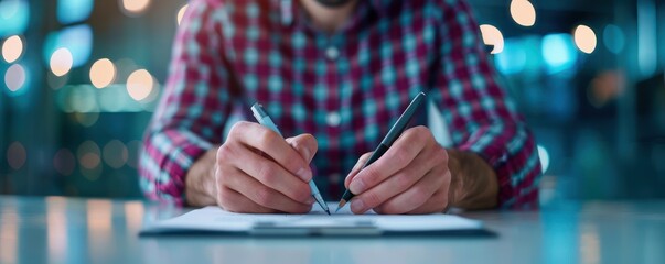 UI Designer Sketching Creative Concepts, User Interface Design Innovation, Visualizing Ideas for a Seamless User Experience The Designer's Hands Carefully Craft Wireframes and Prototypes, Bringing