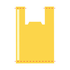 Plastic bag illustration flat icon