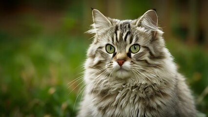 shorthair cat portrait wallpaper