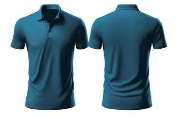 set of color view t-shirt isolated on white.