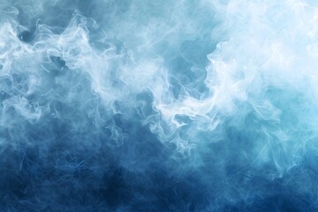 Obraz premium Ethereal Blue Smoke Swirls in a Mystical Atmosphere