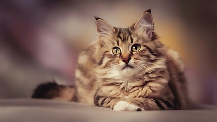 shorthair cat portrait wallpaper