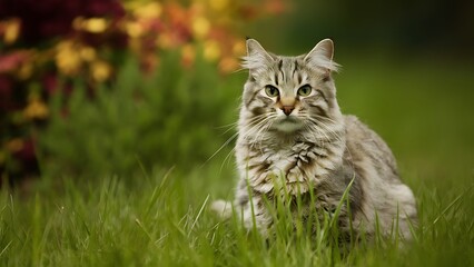 shorthair cat portrait wallpaper