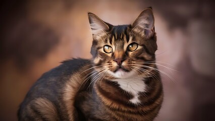 shorthair cat portrait wallpaper