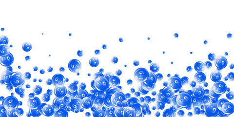 Magnesium round capsules scattered randomly.