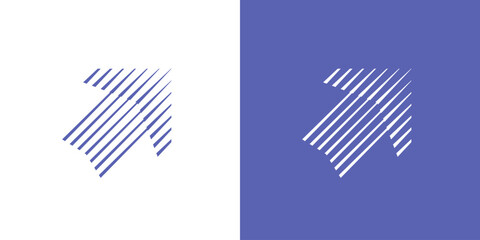 Up arrow icon logo for boost progress way aviation flight finance consulting