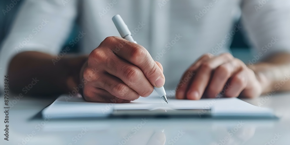 Poster esignature verifies electronic document signatures using digital authentication techniques. concept 