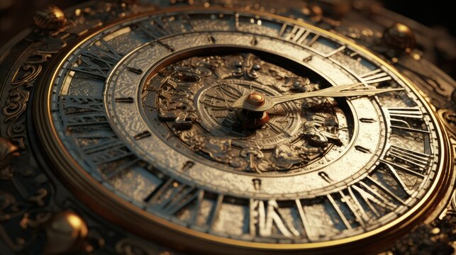 an antique clock face