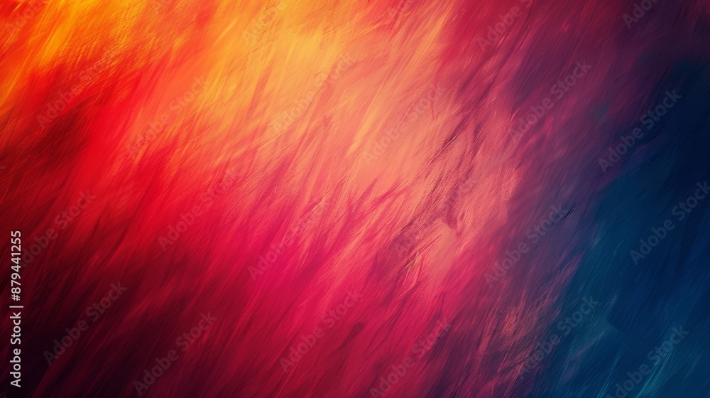 Poster dynamic gradient in abstract background with streaks and textures, creating vivid artistic visual di
