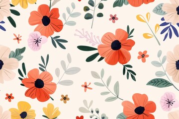 Close-Up of Vibrant Colorful Flowers. Beautiful simple AI generated image in 4K, unique.