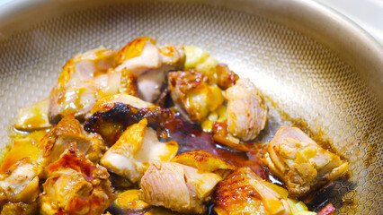 Stir -fried, tender fried chicken pieces, chicken, Laler, nine -story tower, Taiwan cuisine,