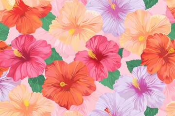 Close-up view of flowers in various colors such as red, orange, yellow, white and leaves on black background.. Beautiful simple AI generated image in 4K, unique.