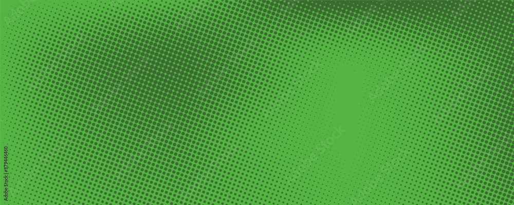 Poster dots halftone green color pattern gradient texture with technology digital background. dots pop art 