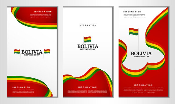 Bolivia Independence Day. Banner set. Vector Illustration.
- Powered by Adobe