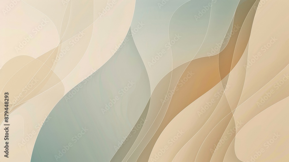Aufkleber A minimalist abstract background with simple lines and a neutral color palette, perfect for a clean and modern design