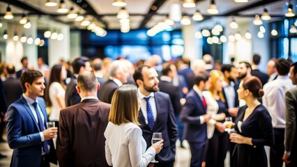 Networking Event Blurred Background, blur backdrop background