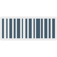 Barcode vector icon isolated background in flat style 