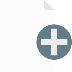 Add File vector icon isolated background in flat style 