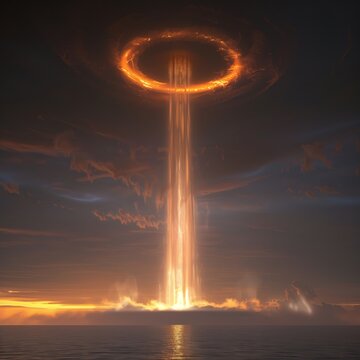 Waterspout and gloria