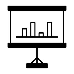 Data presentation Flat Outline Icon
