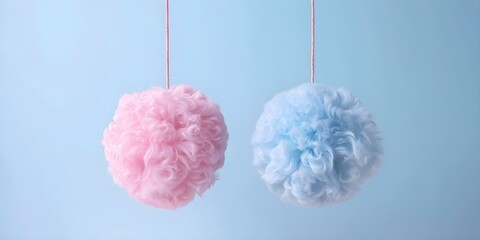 Gender reveal party announcement with pink and blue background created using technology. Concept Gender Reveal, Party Announcement, Pink and Blue, Technology, Background Design