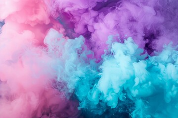 Fototapeta premium Vibrant Pink Powder Explosion - Dynamic Abstract Smoke Burst on Clean White Background. Beautiful simple AI generated image in 4K, unique.