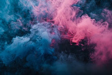 Obraz premium colorful vibrant smoke bomb explosion clouds in the shape of a heart - on transparent background . Beautiful simple AI generated image in 4K, unique.