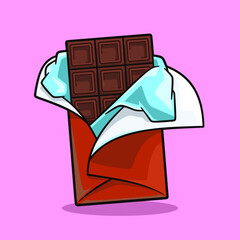Cartoon Chocolate Food and Candy Illustrations