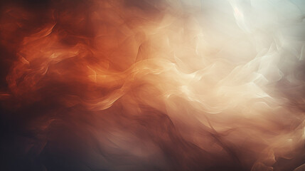 Beautiful, abstract brown and white smoke background, glowing, soothing