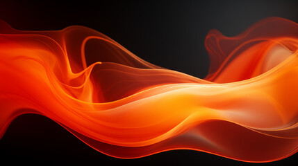 Beautiful, abstract orange and crimson smoke background, glowing, soothing