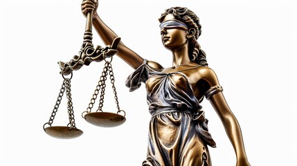 Obraz premium Lady Justice Statue with Scales of Justice