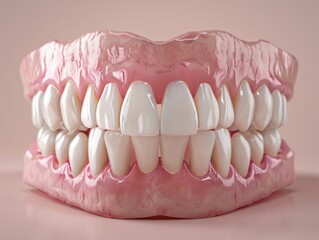 Occlusion. Medically Accurate 3D Illustration of Malocclusion, Tooth and Gum Care Concept