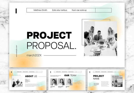 Green And Orange Business Project Proposal