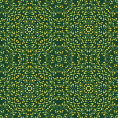 Floral Abstract Seamless Pattern Background