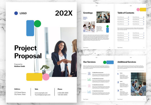 Blue And Green Business Project Proposal