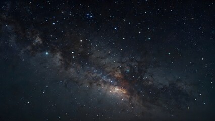 Beautiful fantasy starry night sky, stars, blue and purple colorful, galaxy and aurora 4k wallpaper.