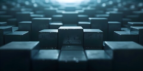 Obraz premium Polygonbased animation illustrating tech startup growth through geometric shapes representing milestones. Concept Tech Startup Growth, Geometric Shapes, Milestones, Animation, Polygon-Based