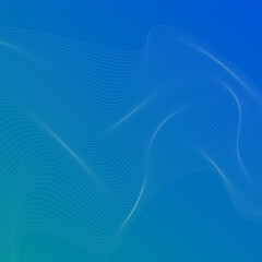 ABSTRACT WHITE WAVY LINES PATTERN GRADIENT BLUE COLOR BACKGROUND. GOOD FOR POSTER, WALLPAPER, COVER, FRAME, FLYER, SOCIAL MEDIA, GREETING CARD