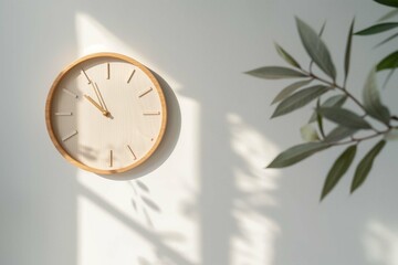 minimalist clock with no numbers and simple hands