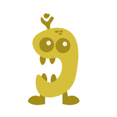 Abstract Cartoon Monster