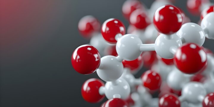 3D model showing isolated glucosamine molecule with monosaccharides in van der Waals. Concept Biochemistry, Molecular Modeling, Glucosamine, Monosaccharides, Van der Waals Interactions