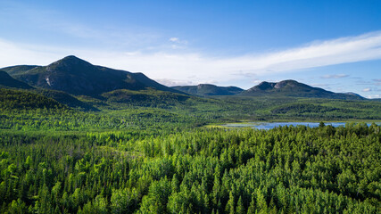 Laurentides Landscape, Charlevoix region, Quebec, Canada