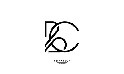 Obraz premium BC, CB, B, C, Abstract Letters Logo Monogram