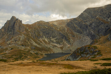 Bulgaria, National Rila park, lake in the mountains