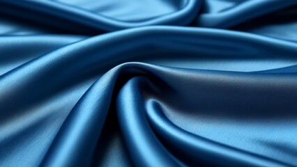 Fototapeta premium Elegant blue fabric perfect for fashion or decor