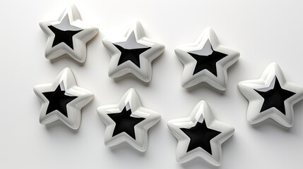 Obraz premium star on white