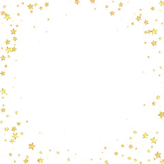 Magic stars vector overlay.  Gold stars scattered