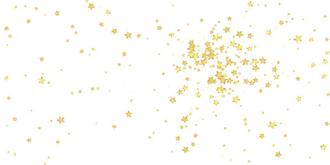 Magic stars vector overlay.  Gold stars scattered