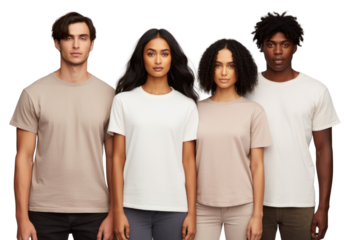 PNG Cream tshirt mockup fashion t-shirt sleeve.